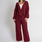 Conjunto Feminino de Tricot Mousse Canelado (Mega oferta Compre 1 e Leve 2)