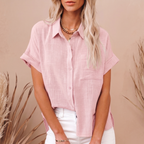 [COMPRE 1 E LEVE 3] Camisa Alvorada™ em Linho de Algodão / A Peça Essencial do Verão para a Mulher Decidida e Sofisticada!