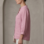 Camisa Feminina Julie™ com Manga 3/4 e Detalhe Renda -  Conforto, Elegância e Versatilidade para Todas as Ocasiões!