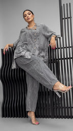 Conjunto Carla - Jeans Premium (Promoção Válida Apenas Hoje)